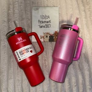 ✨BUNDLE✨ Starbucks x Stanley Pink Tumbler & Stanley Red Valentines Tumbler